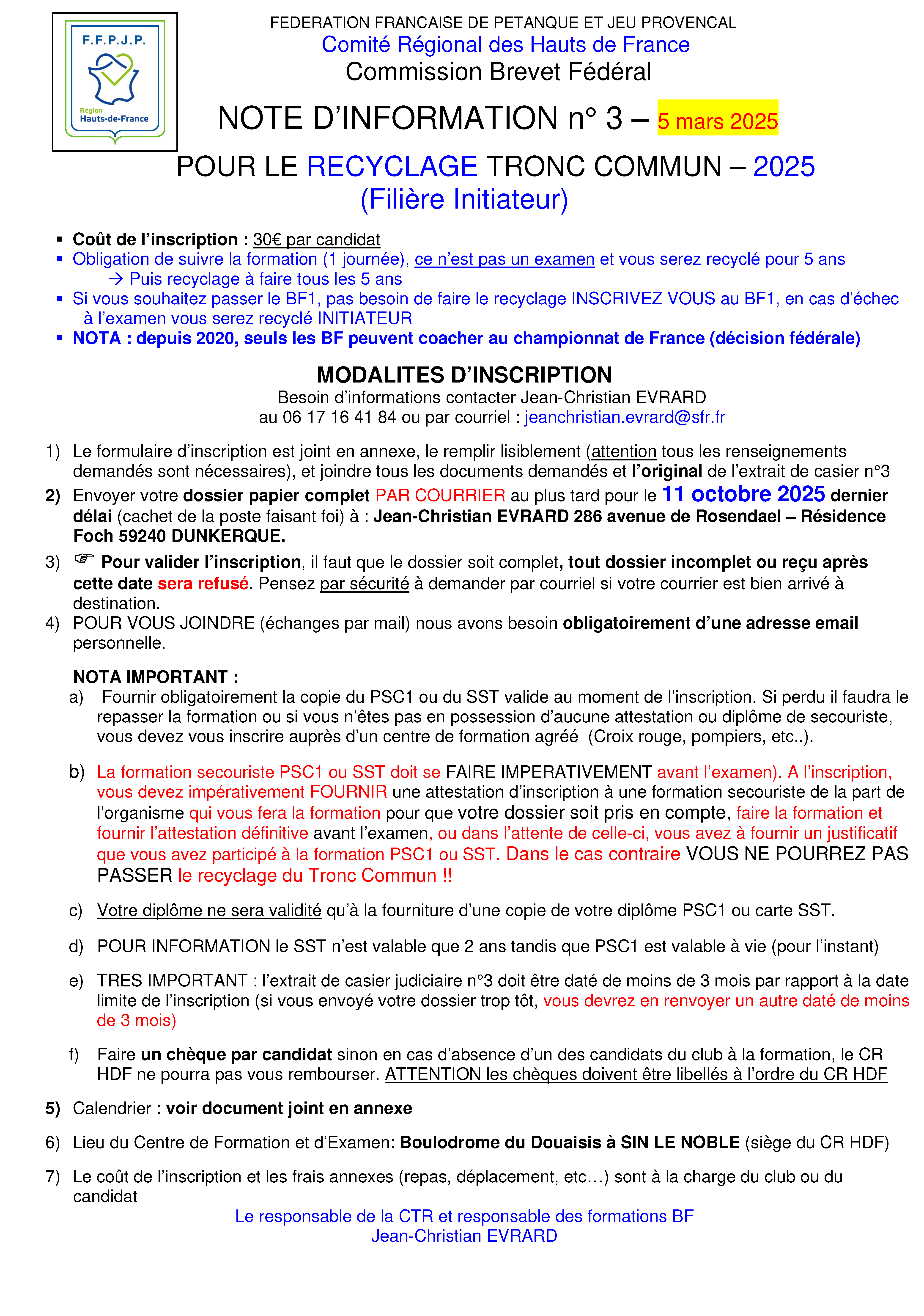 2023   Note Info n°1 Recyclage TC