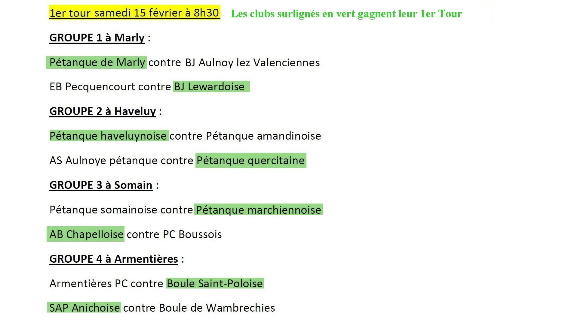 Resultats 1er Tour CDFJP 2025