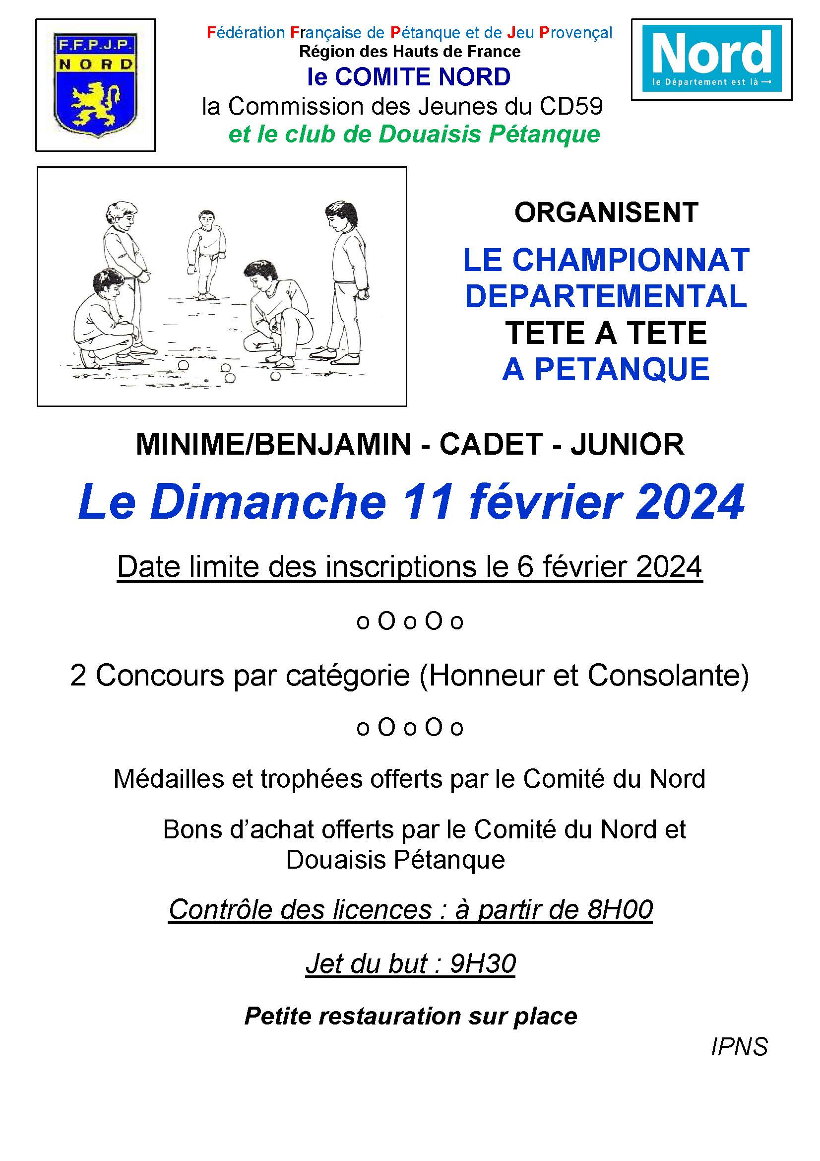 2023   Affiche chpt Nord X 1 jeunes
