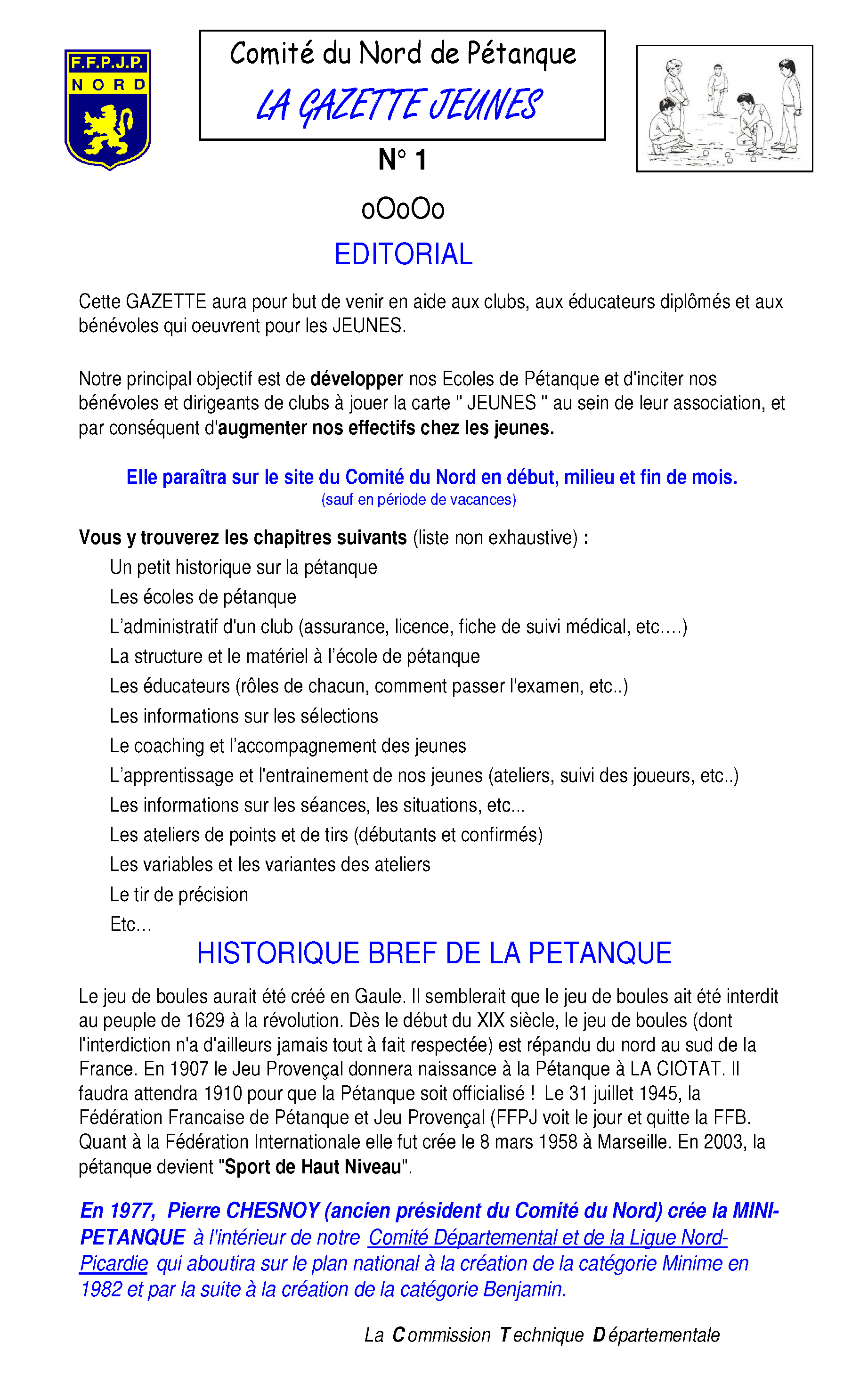 Gazette 1   Editorial
