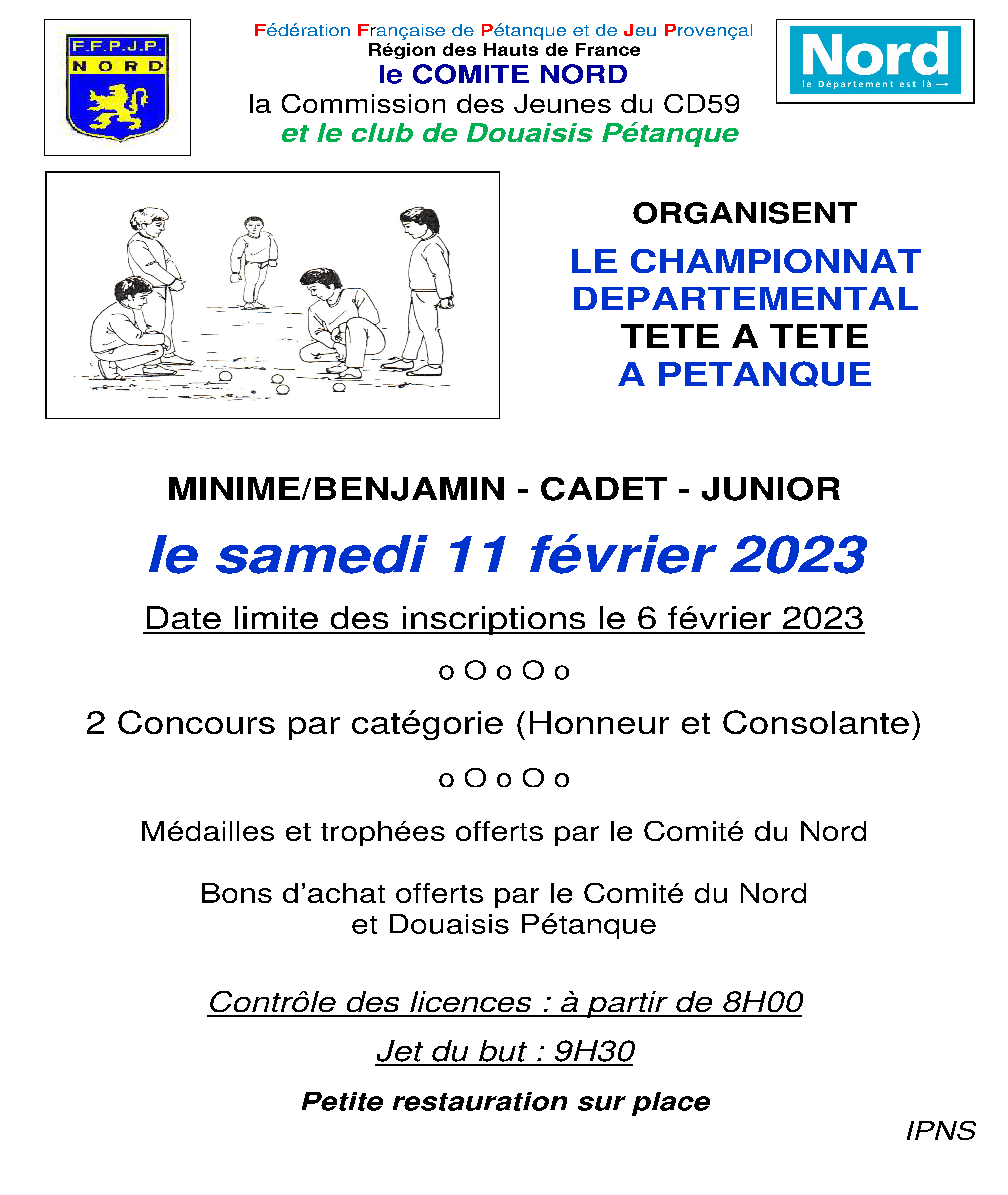 2023 Affiche chpt Nord X 1 jeunes